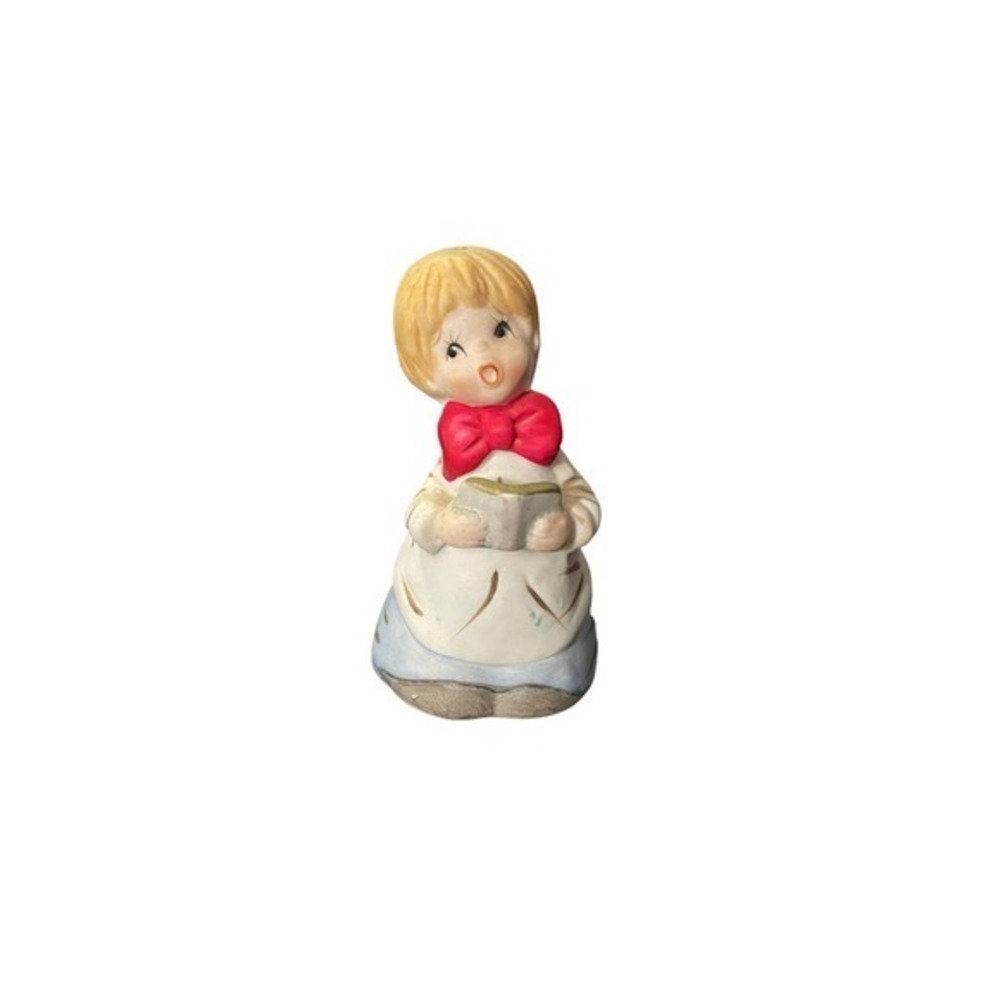 Choir Boy Christmas Bell Jasco 1978 Porcelain Christmas Bell Church